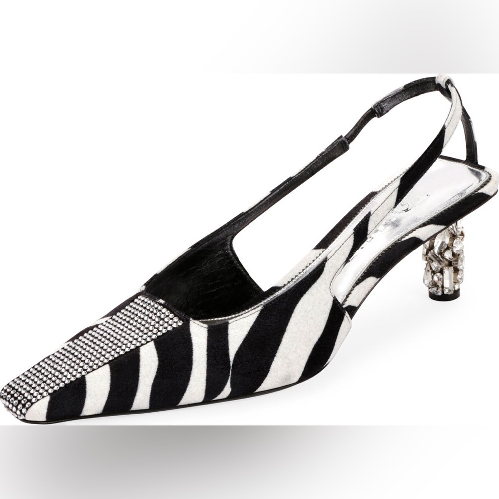 Tom Ford Zebra Stripe Slingback Pump - Size 38